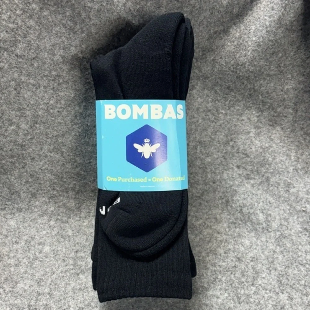 BOMBAS 4mid weight honeycomb arch support seamless cushion footbed socks  NEW